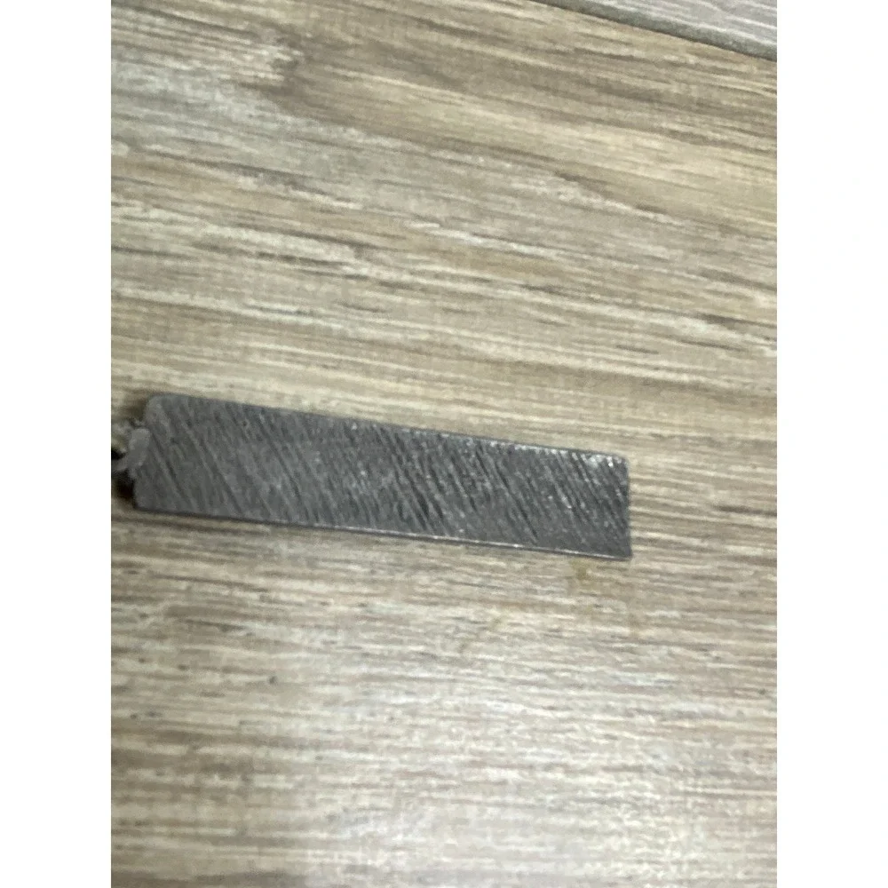 Vintage Case Credit Silver Tone Metal‎ Bar Keychain Embossed Industrial Keyring